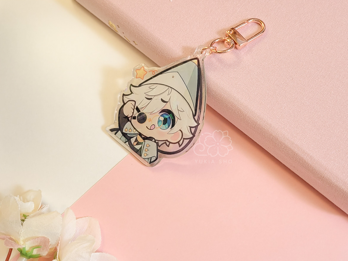 WHA Qi Acrylic Keychain Charm