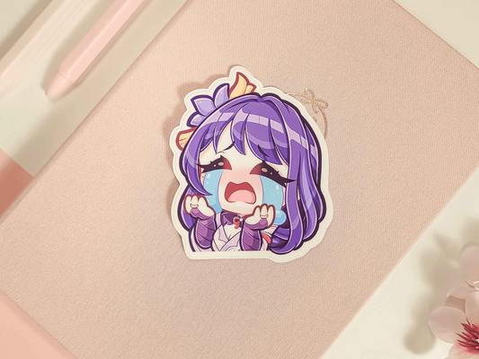 Genshin Impact Raiden Shogun 3" Vinyl Stickers