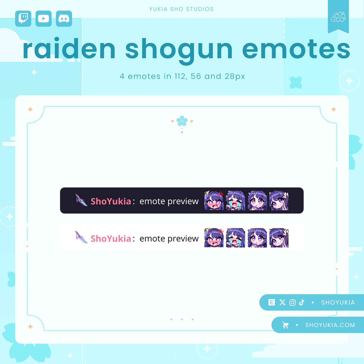 Genshin Impact Raiden Shogun Emotes