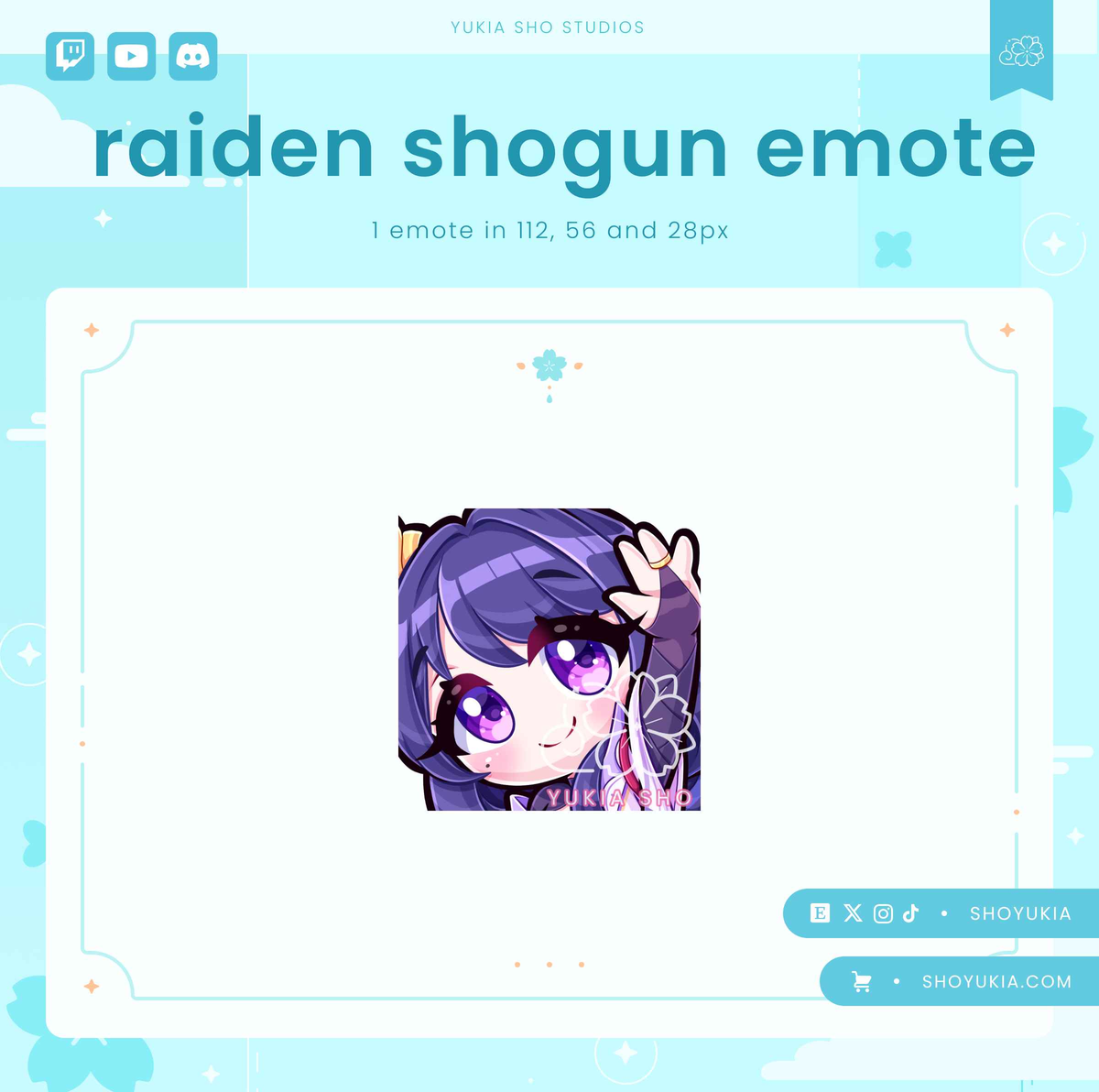 Genshin Impact Raiden Shogun Emotes