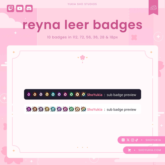 Valorant Reyna Leer Sub Badges