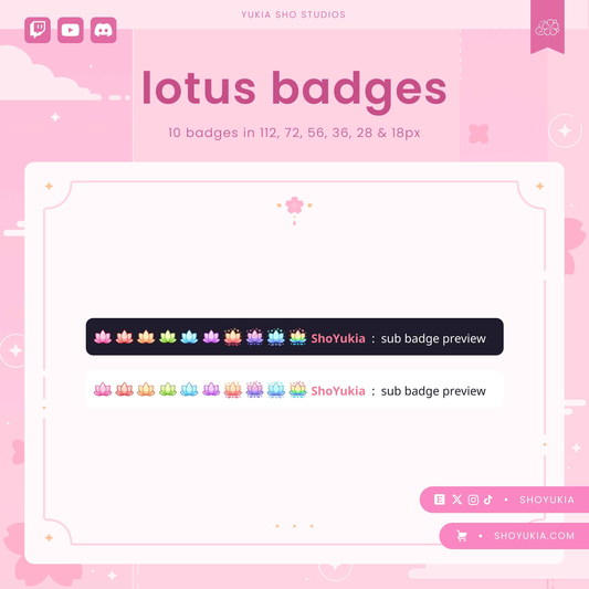 League of Legends Spirit Blossom Lotus Sub Badges