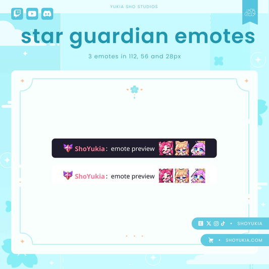 League of Legends Star Guardian Emotes (Set 1)