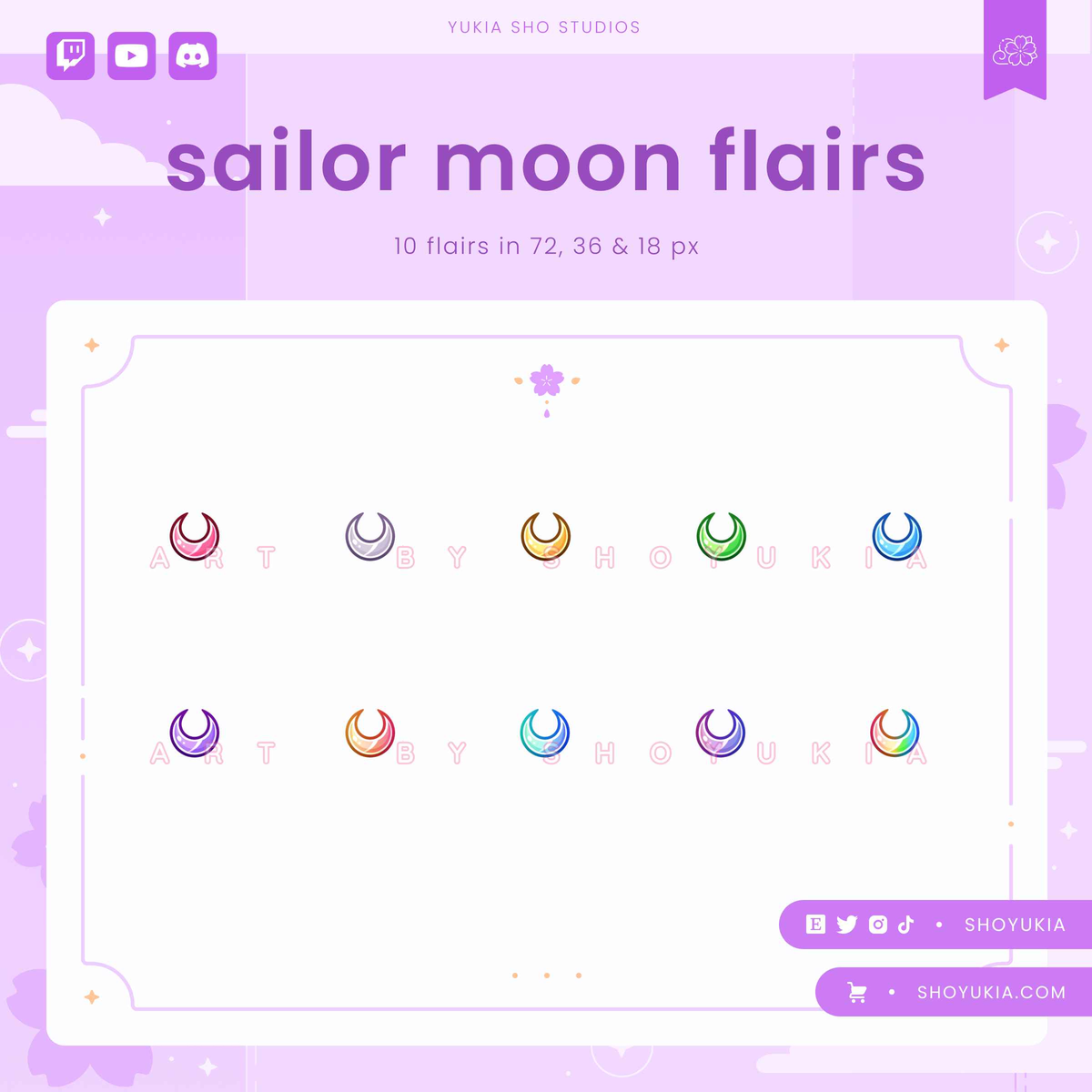 Sailor Moon Twitch Badge Flair