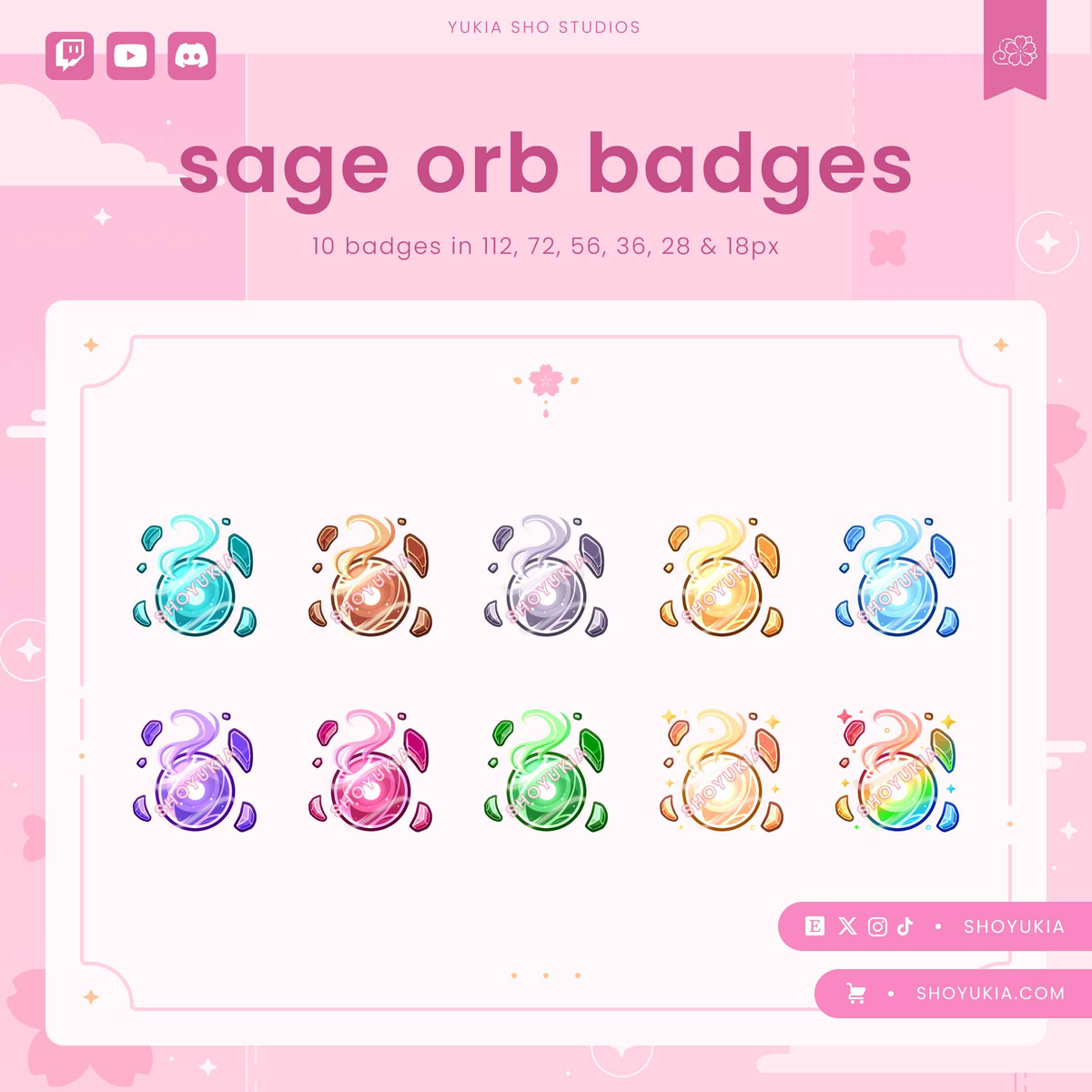 Valorant Sage Orb Sub Badges