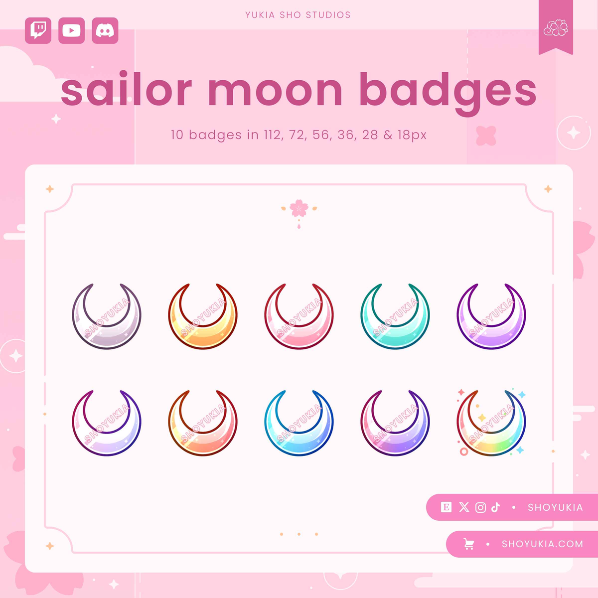 Sailor Moon Sub Badges