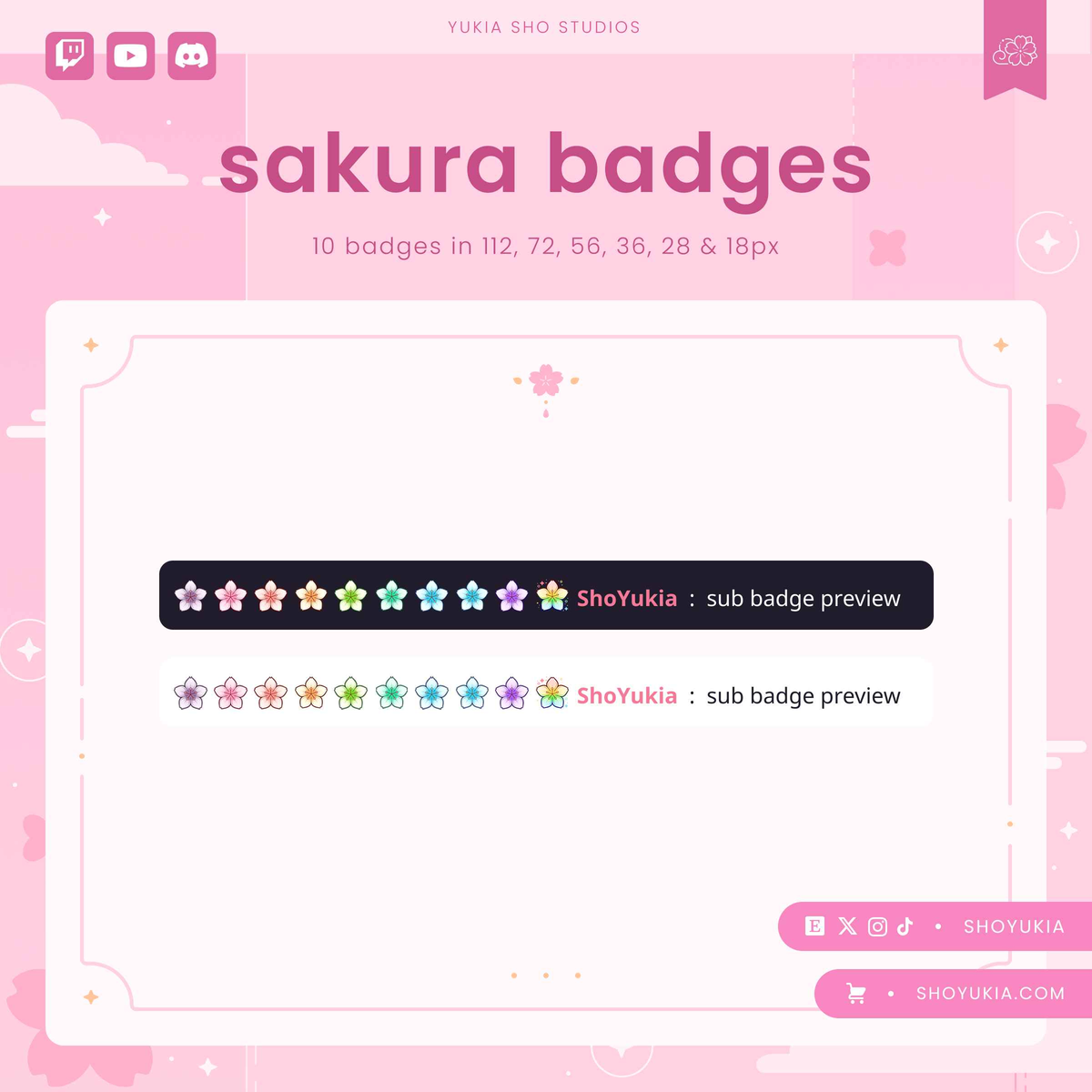 Sakura Sub Badges