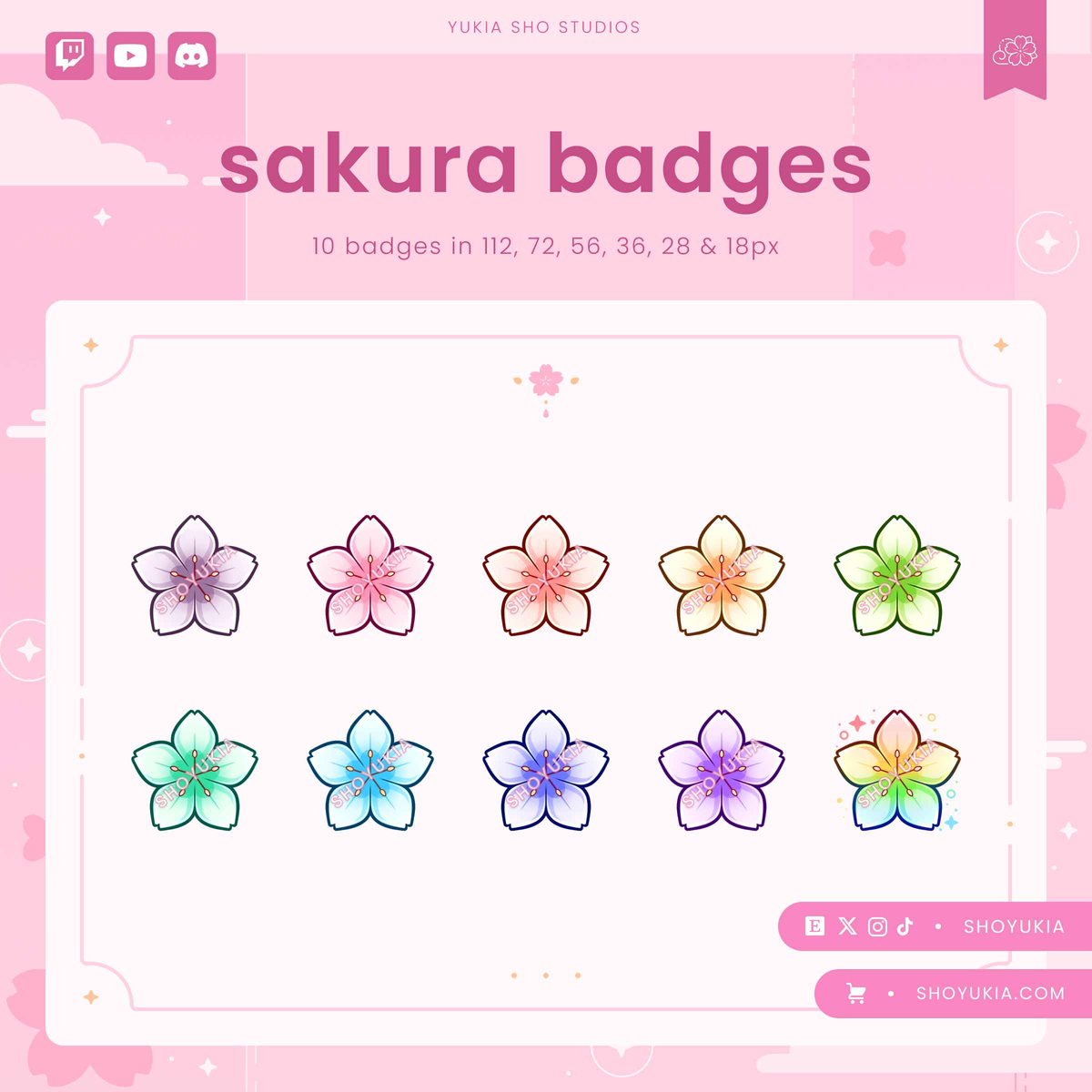 Sakura Sub Badges