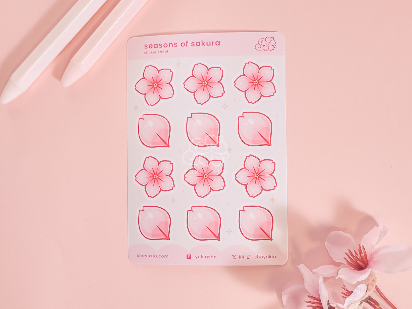 Seasons of Sakura Mini Sticker Sheet