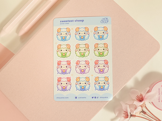 Sweetest Sheep Mini Sticker Sheet