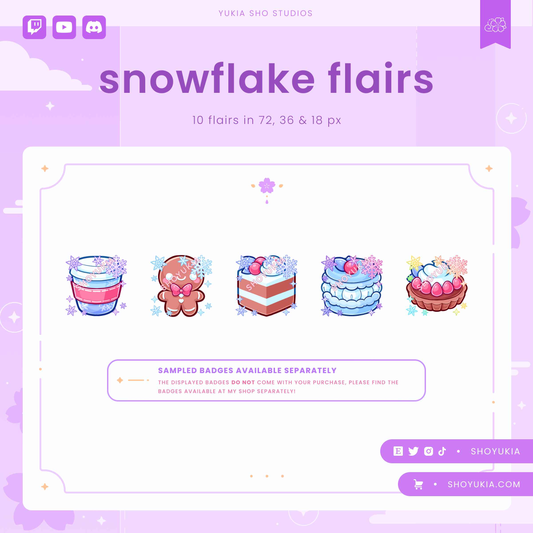 Snowflake Twitch Badge Flair