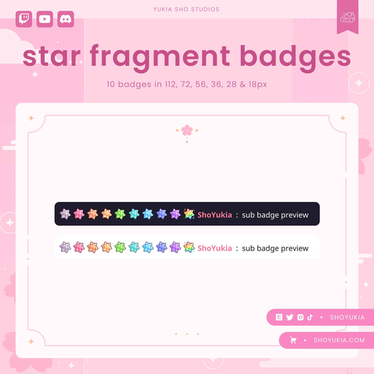 Animal Crossing Star Fragment Sub Badges