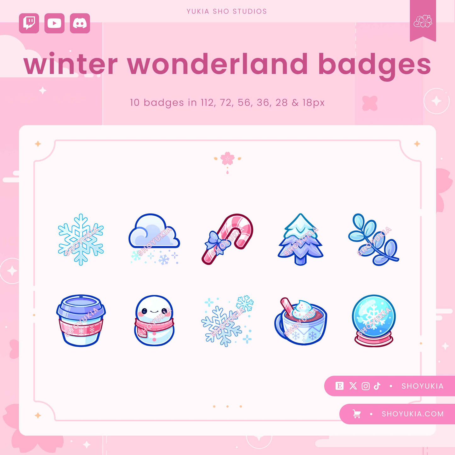 Winter Wonderland Sub Badges
