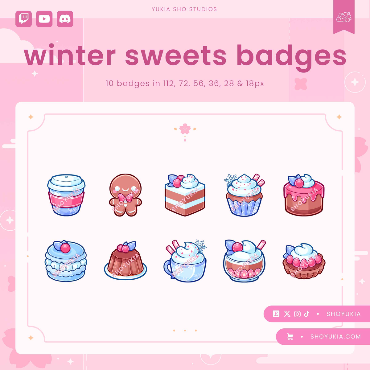 Winter Sweets Sub Badges