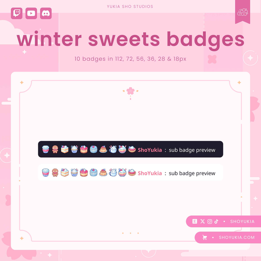 Winter Sweets Sub Badges