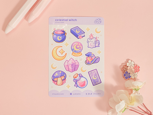 Celestial Witch Mini Sticker Sheet