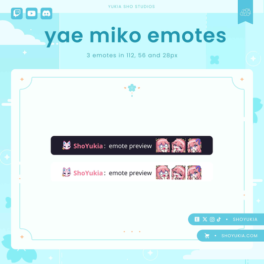 Genshin Impact Yae Miko Emotes