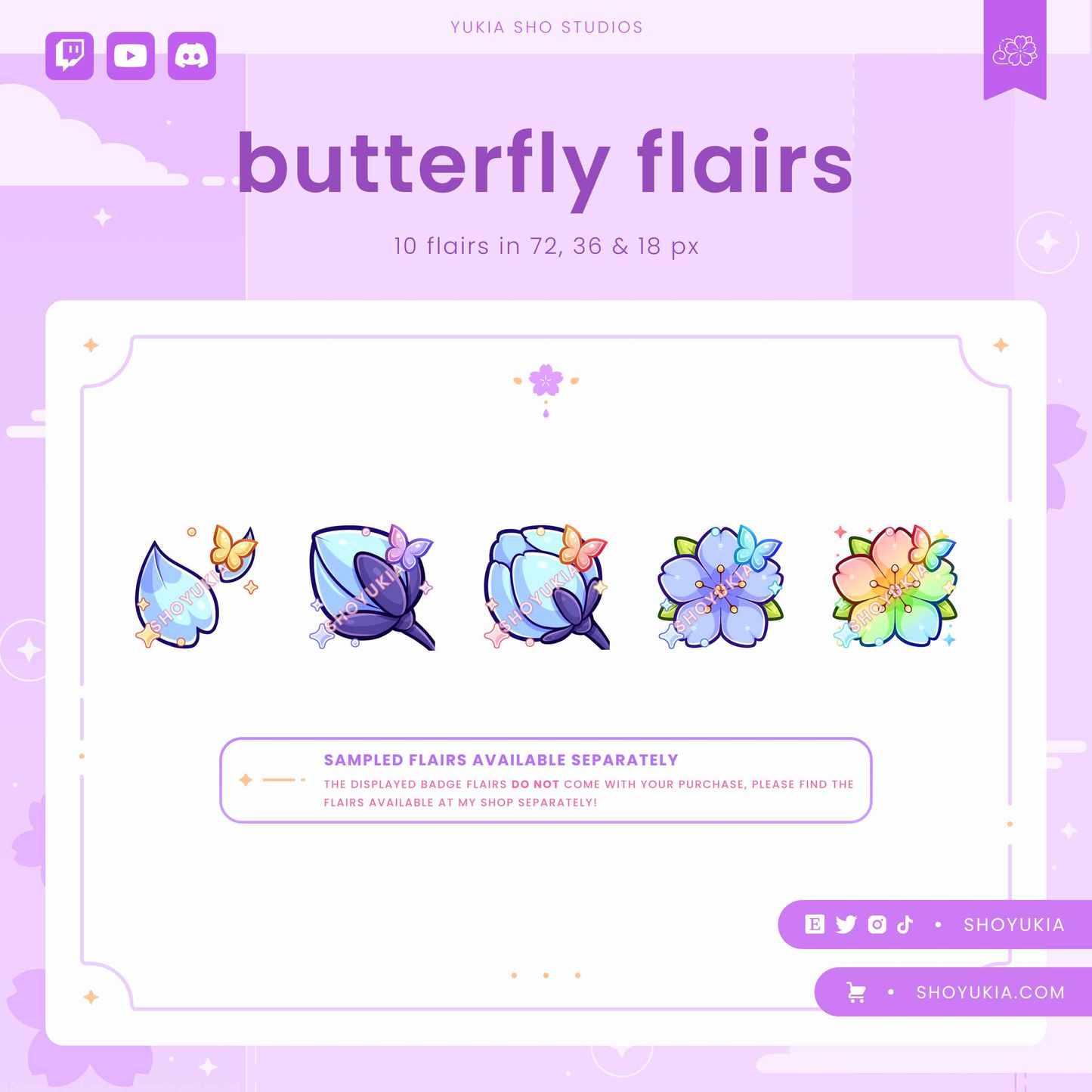 Blooming Sakura Sub Badges