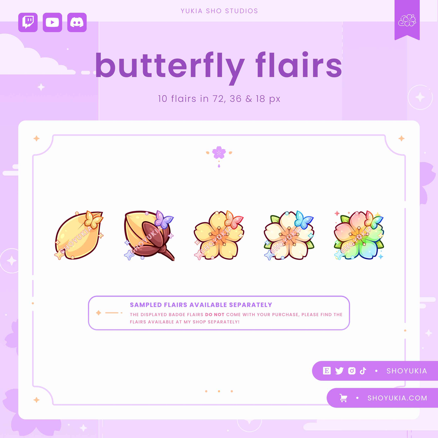Blooming Sakura Sub Badges