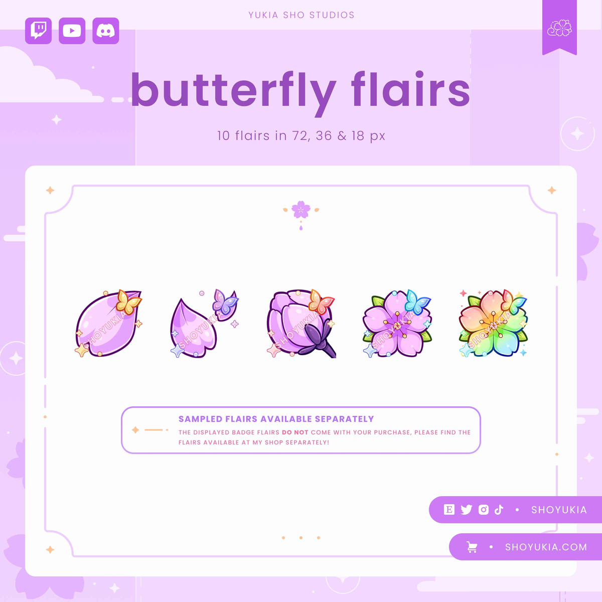 Blooming Sakura Sub Badges