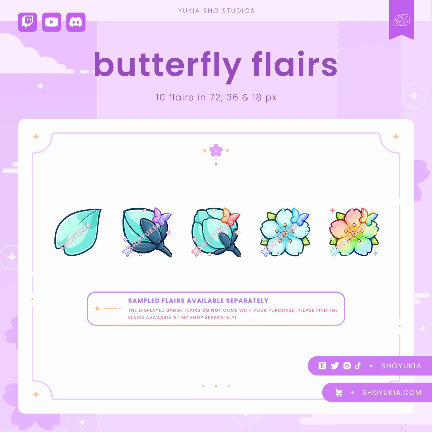 Blooming Sakura Sub Badges