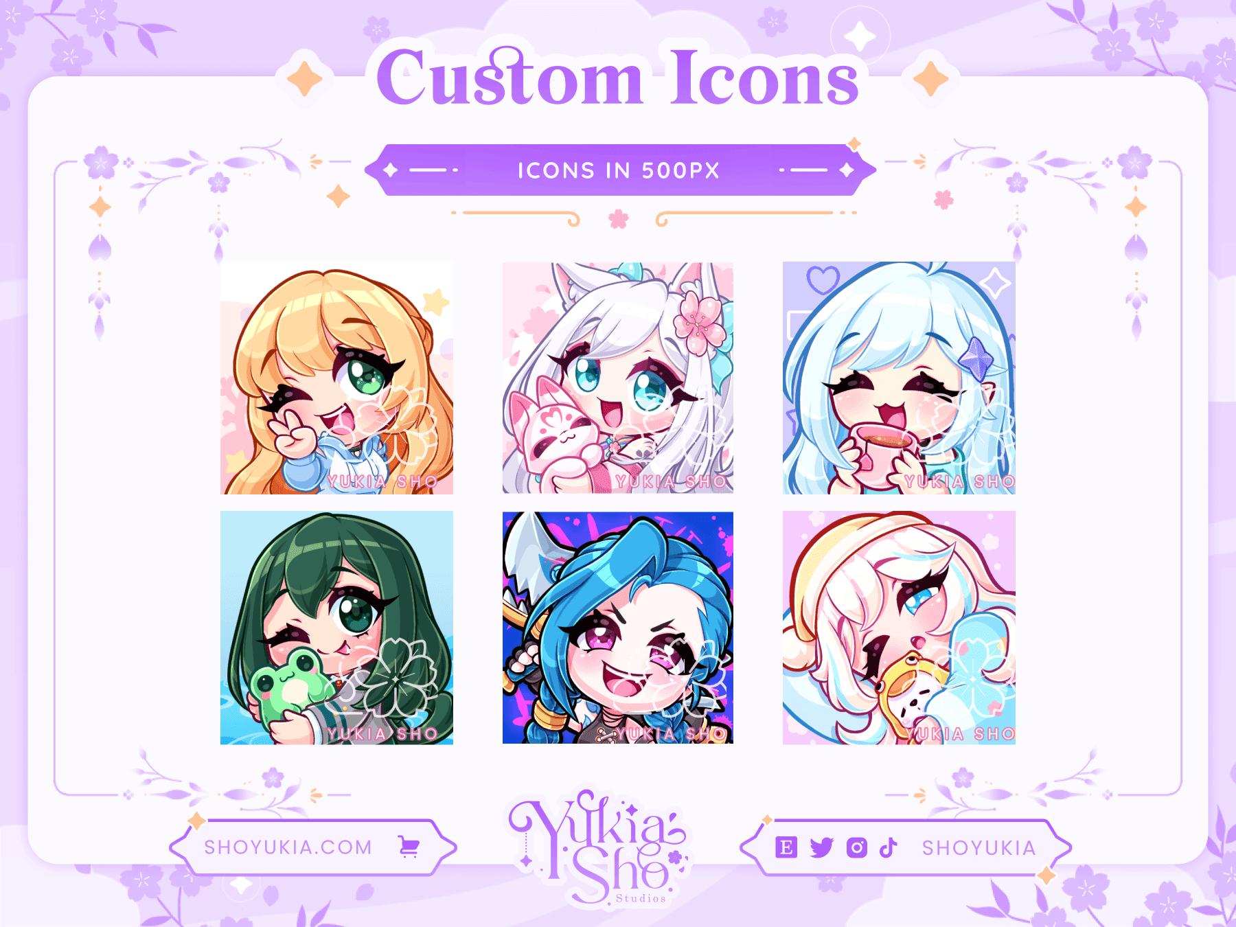 Custom Chibi anime style and chibi stickers Art Commission