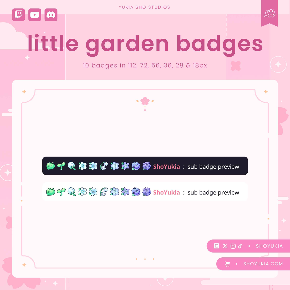 Little Garden Sub Badges