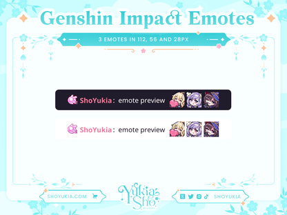 Genshin Impact Standard 5-Star Emotes - Yukia Sho Studios