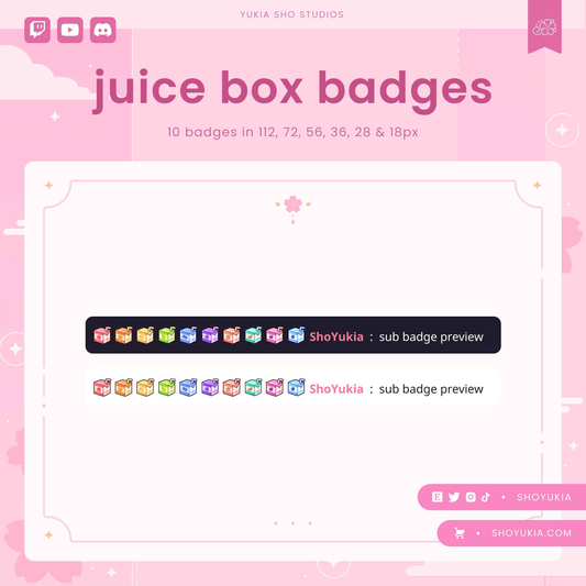 Juice Box Sub Badges