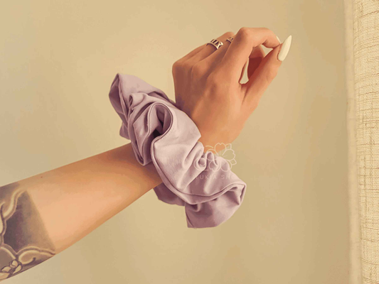 Lavender Fluffy XXL Scrunchie