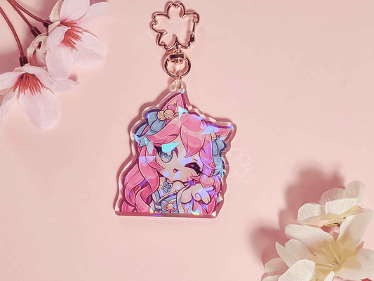 League of Legends Ahri Kiss 2.5" Acrylic Keychain Charm