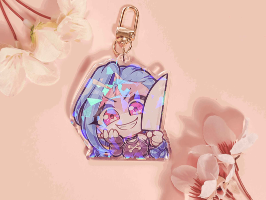 League of Legends Jinx 2.5" Acrylic Keychain Charm