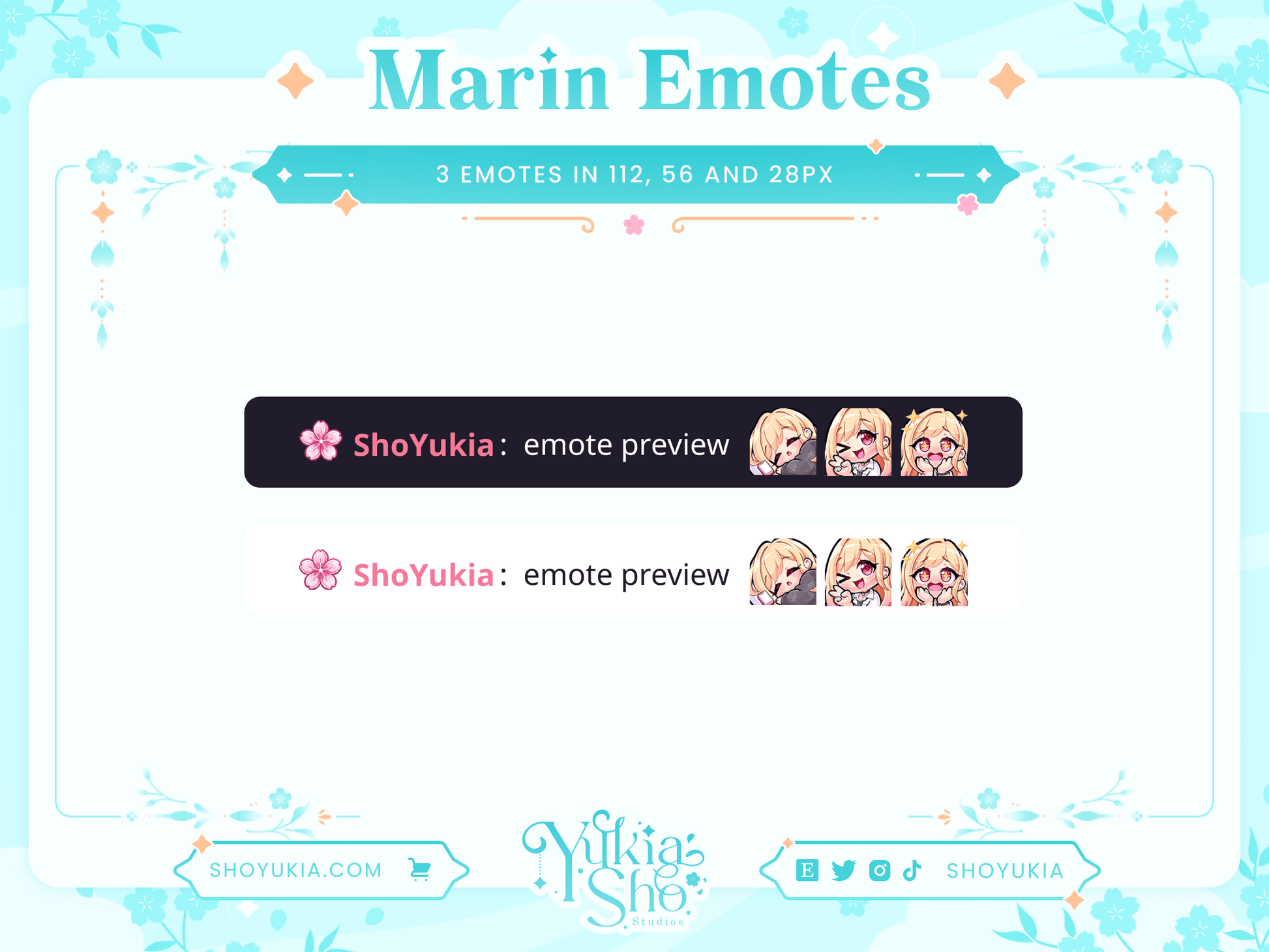My Darling Marin Emotes - Yukia Sho Studios Ltd.