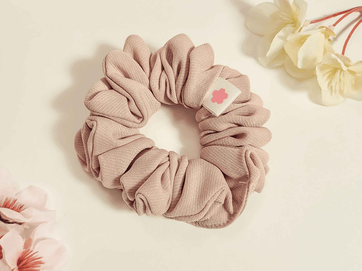 Nude Mini Scrunchie