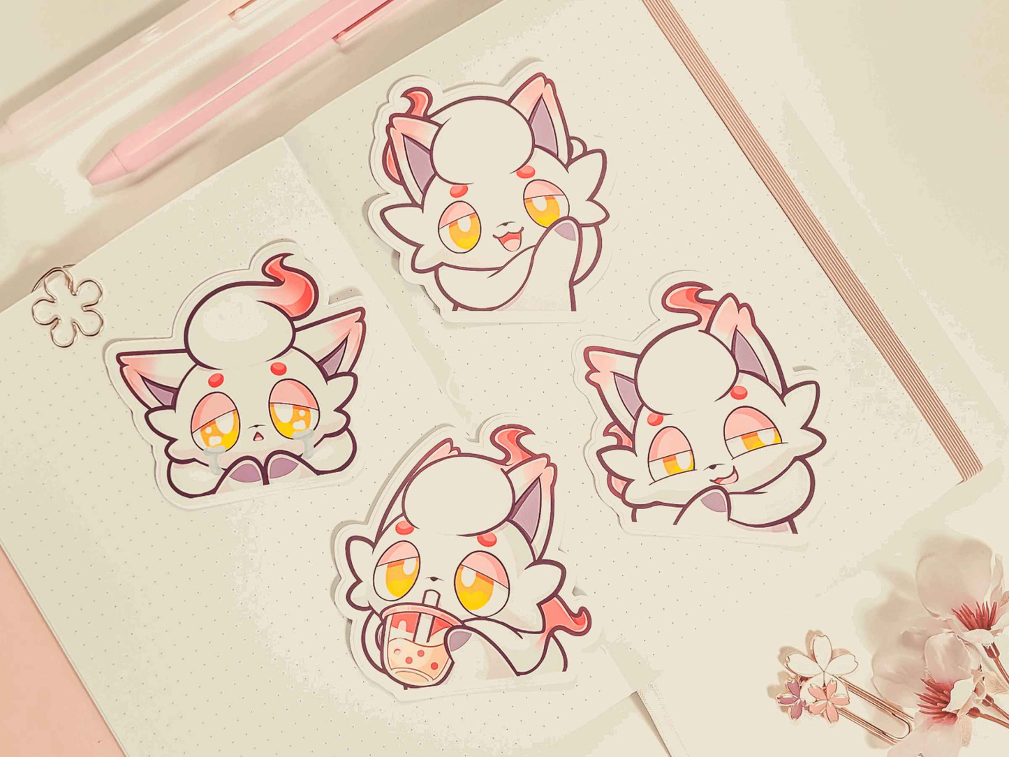 PKMN Hisuian Zoru Starter 3" Vinyl Stickers