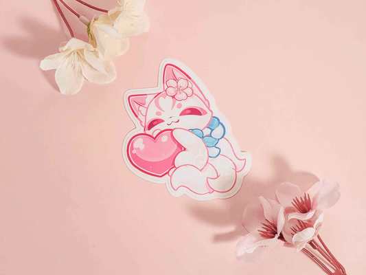 Shiro Heart 3" Vinyl Sticker