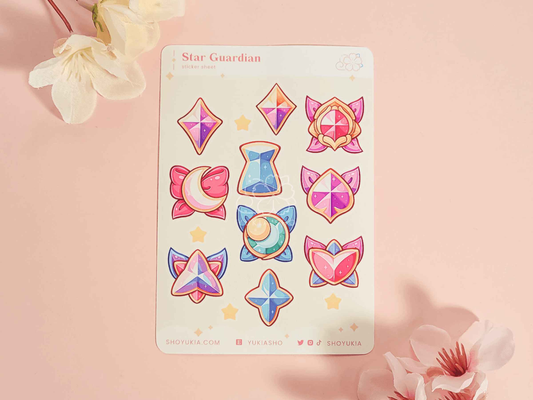 Star Guardian Emblems (Set 3) Mini Sticker Sheet
