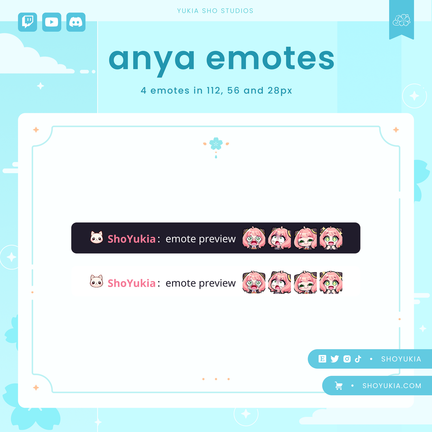 Genshin Impact Ayaka Emotes for Twitch/Discord