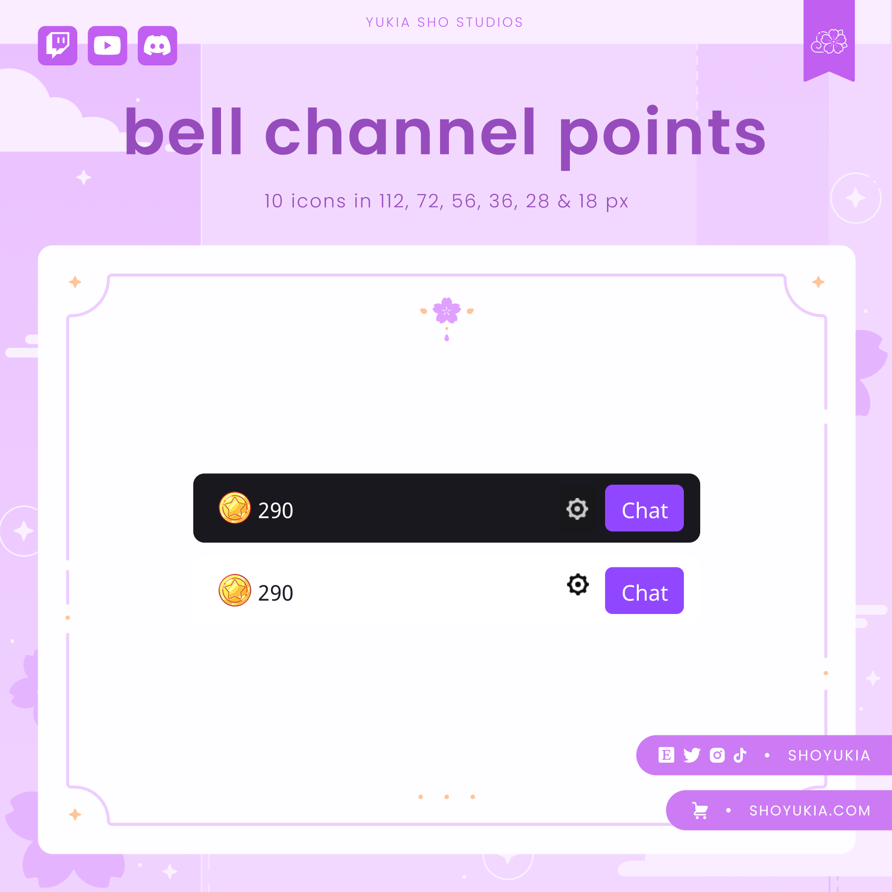 Twitch Channel Points Icons – Unique Designs for Streamers – Yukia Sho ...