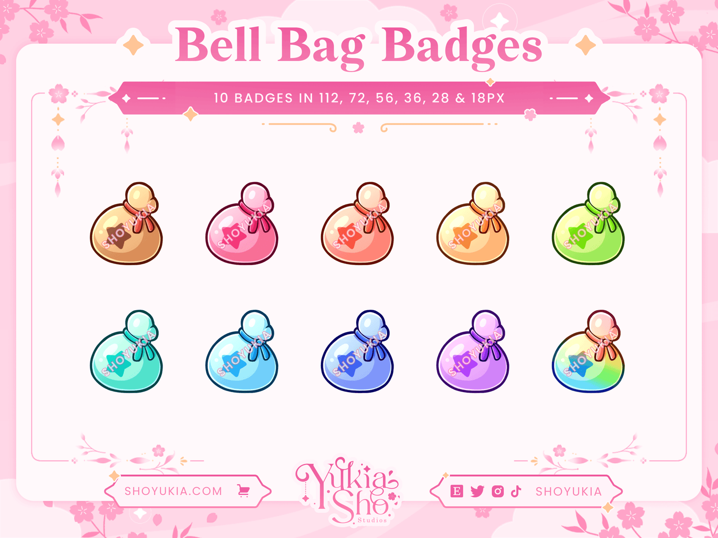 Animal Crossing Bell Bag Sub Badges & Flair