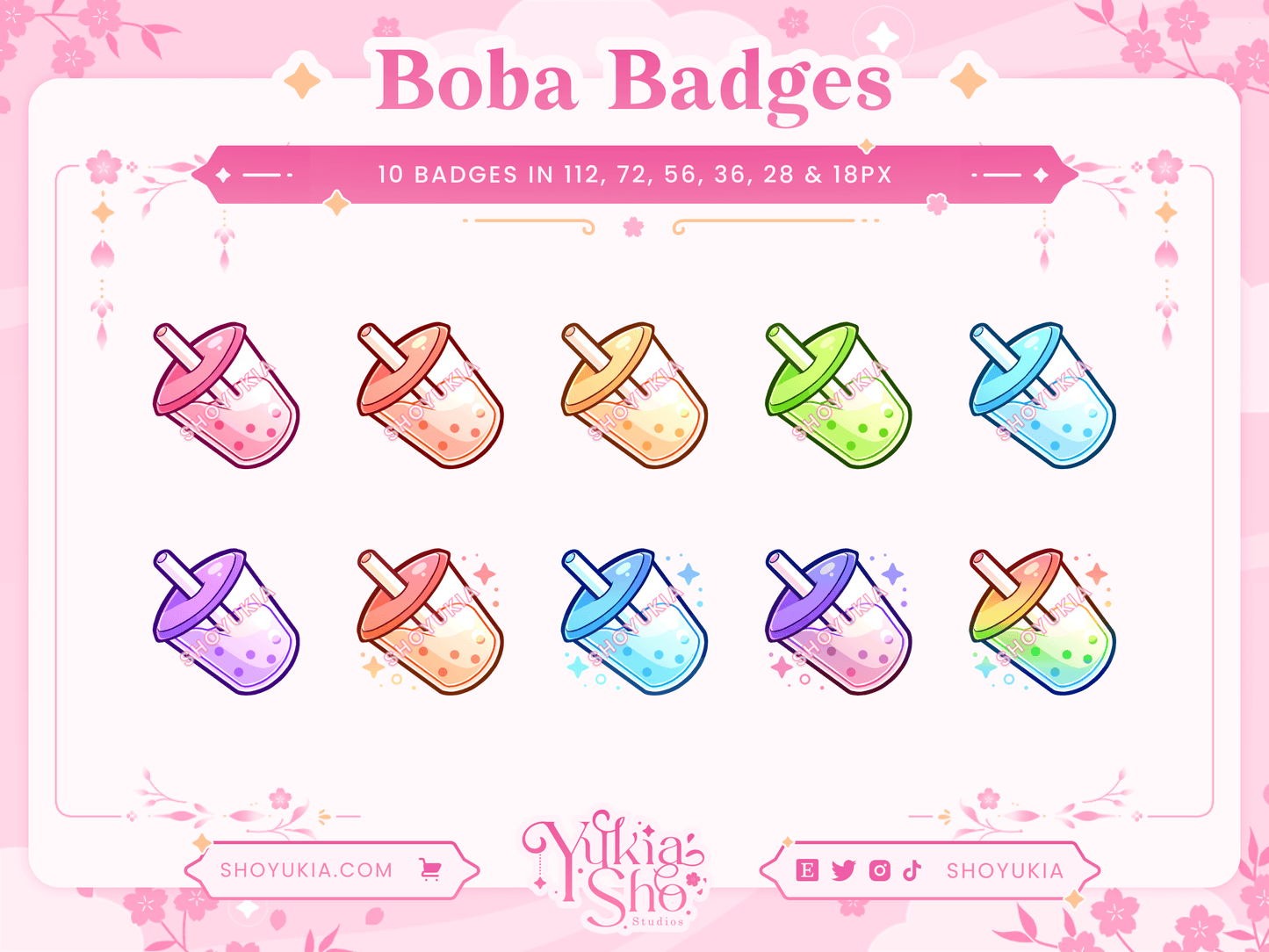 Insignias de Boba Sub para Twitch/YouTube/Discord