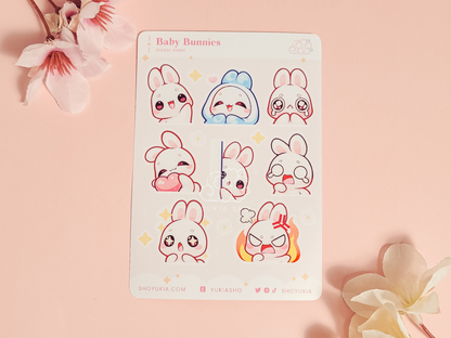 Baby Bunnies Mini Sticker Sheet