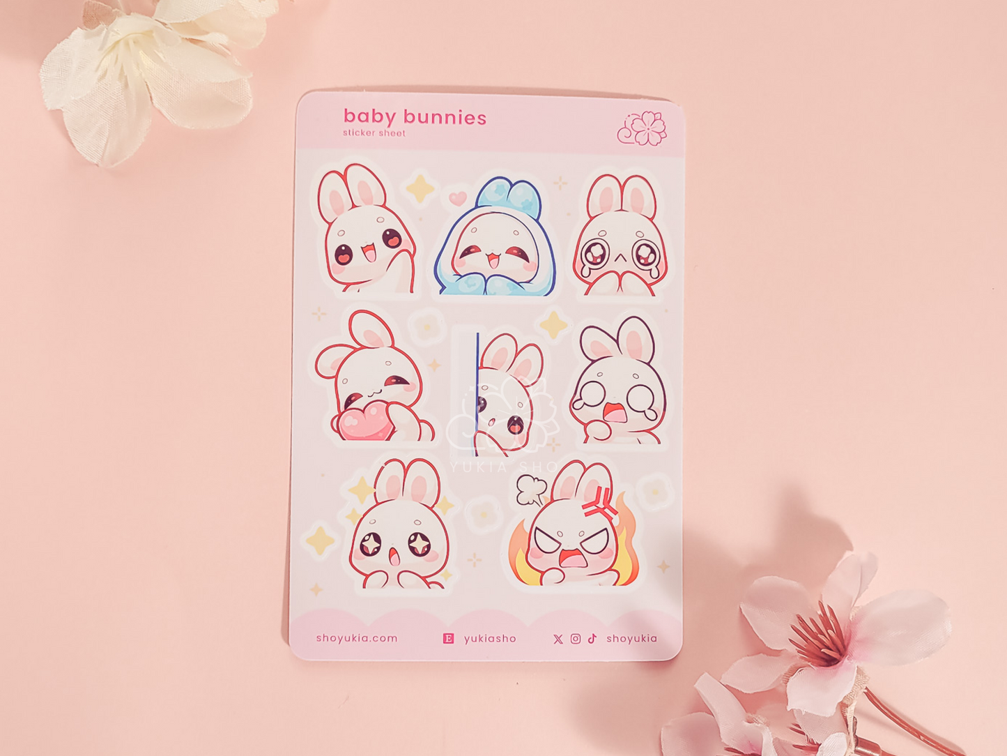 Baby Bunnies Mini Sticker Sheet