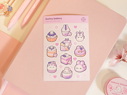bunny bakery Mini Sticker Sheet