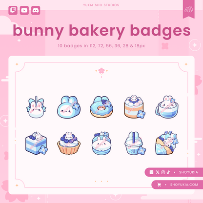 Bunny Bakery Sub Badges