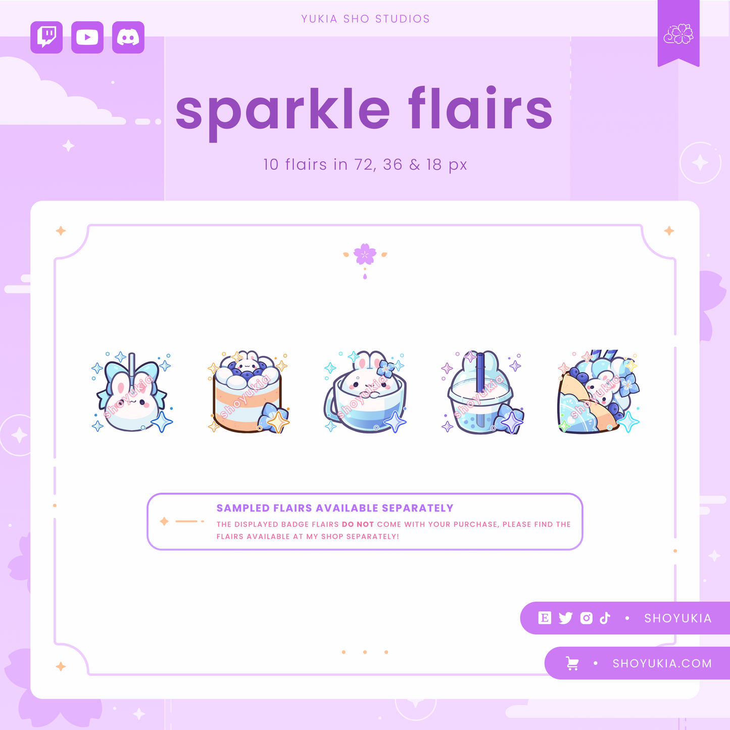 Bunny Bakery Sub Badges