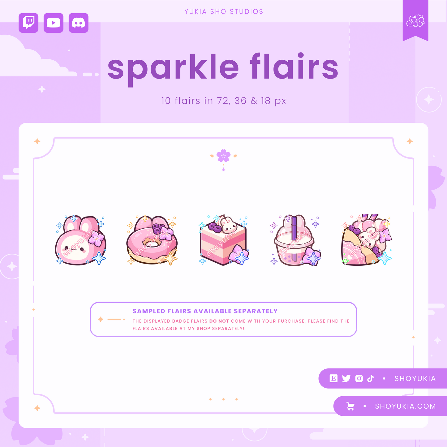 Bunny Bakery Sub Badges