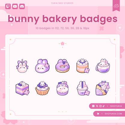 Bunny Bakery Sub Badges