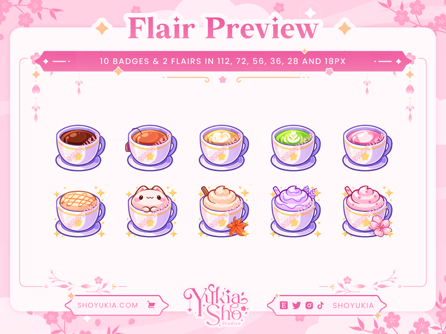 Cozy Cafe Sub Badges & Flair