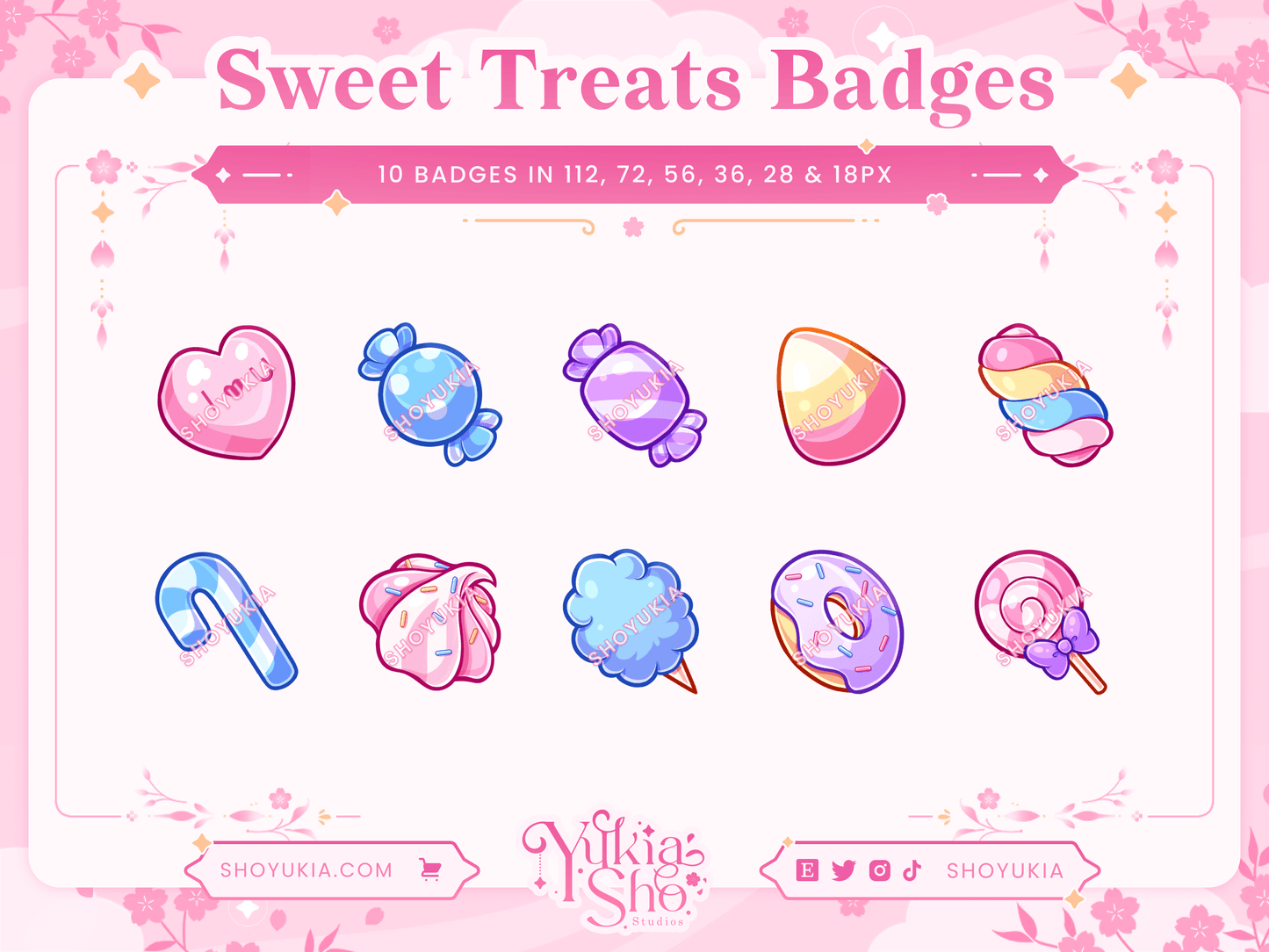 Sweet Treats Sub Badges